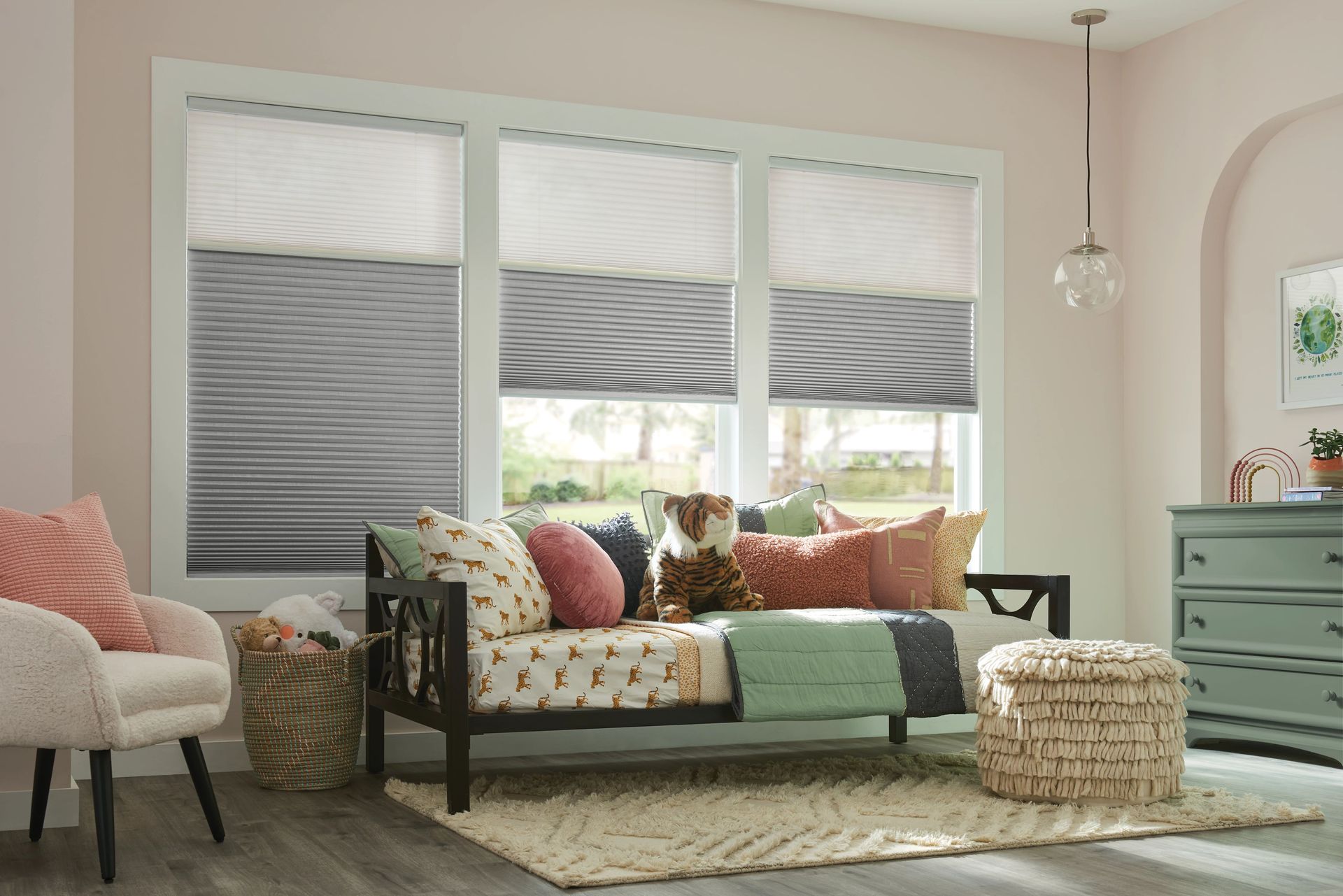 Window Shades Combination — Katy, TX — Woven Plank